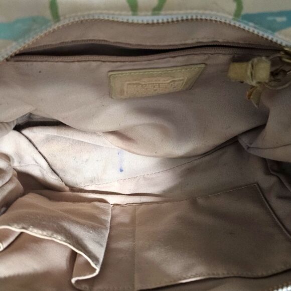 Coach Pastel Hampton Signature Scribble Shoulder Bag (Style No. 247) - Picture 9 of 14